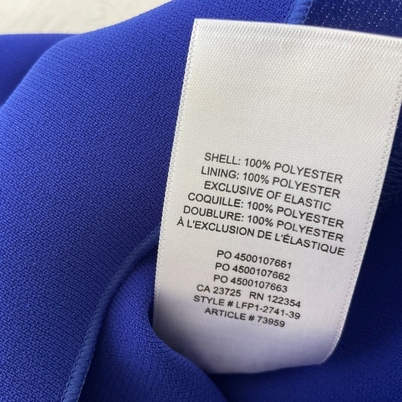 Aritzia Babaton Blouse Medium Blue Luxury Careerwear Long Sleeves Button Cuff XS - Picture 13 of 15